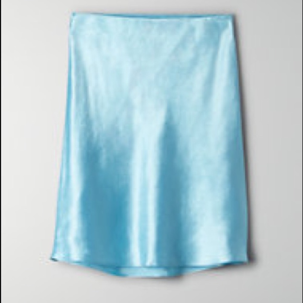 NWT Babaton Aqua Mini Slip Skirt